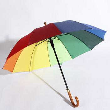 【厂家销售】靓金兴 直杆 彩虹 自动 广告伞 礼品伞 遮阳伞